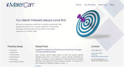 Desktop Screenshot of maiercarr.com